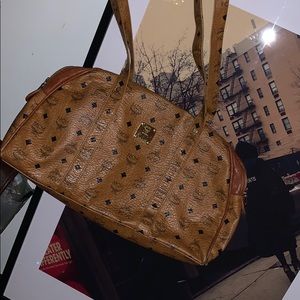 Authentic vintage MCM monogram style tote. (USED)